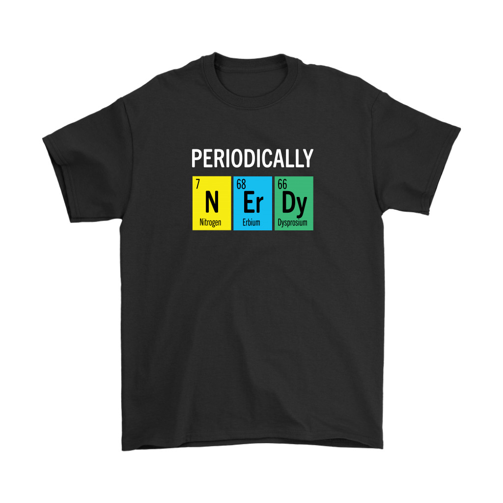 Periodically Nerdy T Shirt T For Science Student Smart Foxes